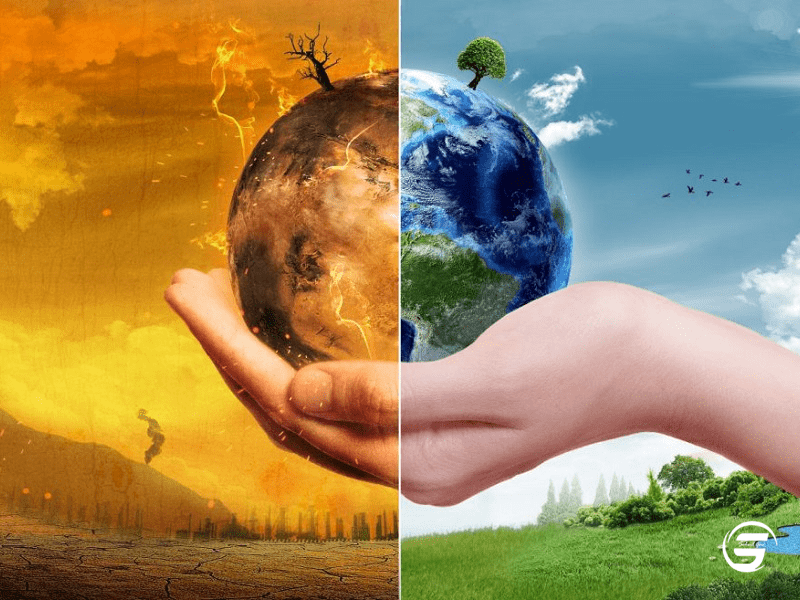 تاثیر دی اکسید کربن و متان بر تغییرات آب و هوایی